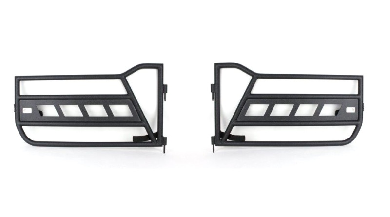 Jeep Wrangler Rubicon Tube Doors - Front - Fishbone Offroad - FB24023 - Black - `07-`18